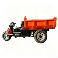 Camion à benne basculante électrique à trois roues hydraulique pour l'exploitation minière, l'agriculture, l'ingénierie et le transport, véhicule électrique