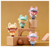 Zodiac Resin Überraschung Spielzeug Kaninchen Kopf Puppe Cartoon Charakter Cake Toppers Große Größe Blind Bag Werbe kleine Figuren