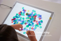 Table de jeu éducative d'activité sensorielle pour enfants Table sensorielle à lumière LED pour enfants