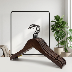 Venta de Fábrica, Perchas de Madera para Niños con Logotipo Personalizado, Gancho de Metal Duradero de Primera Calidad, Estilo Moderno para Ropa - Product Image 5