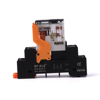 RY-ele Kit de socle de relais électromagnétique personnalisable RX1CO-A220L & RX1COF 5 broches 16A 250VAC, scellé, miniature, en alliage d'aluminium