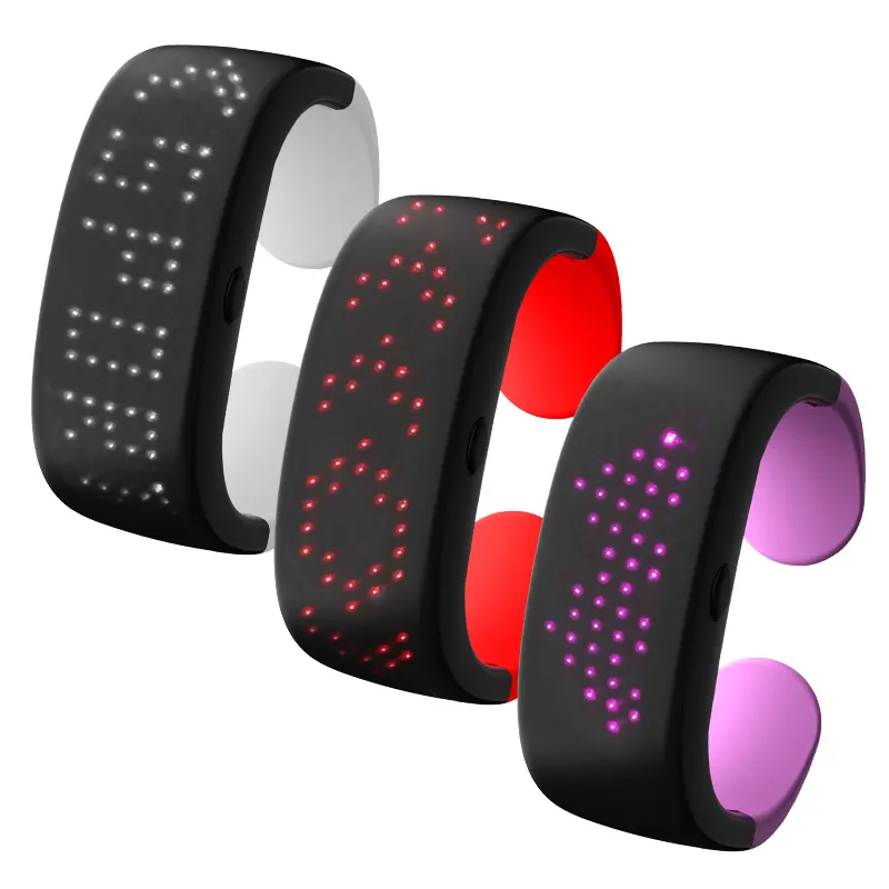 New APP control programmable scrolling display DIY message wristband customized LED bracelet