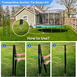 Piquets de ressort pour trampoline en spirale, acier au carbone, norme ASTM, galvanisé, clous de sol pour tente - Product Image 3