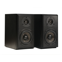 Samtronic Haut-parleur d'étagère 4 pouces HIFI en bois passif 4Ohm Audio amplificateur de son moniteur Haut-parleur Home cinéma Haut-parleur