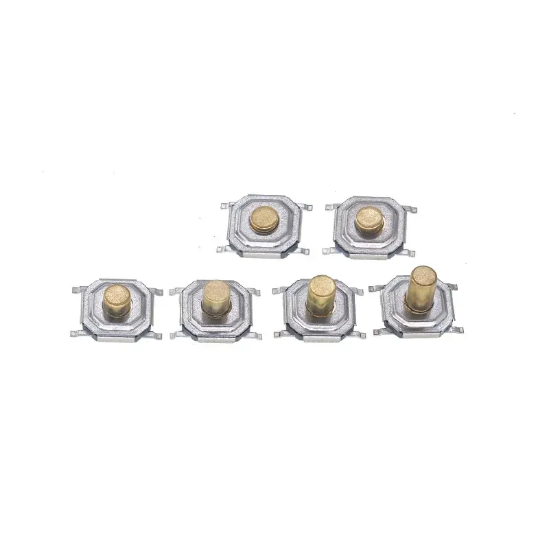 SMD Tactile Tact Push Button Switch Momentary Push Button Copper Head Switch 4x4x1.5 /1.6/1.7/2/2.3/2.5/3/3.5/4.3mm