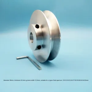 Puleggia a V in alluminio a scanalatura singola tipo A per trasmissione a cinghia del motore - Product Image 3