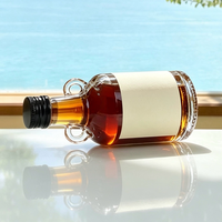 Botol Kaca Kecil 50ml Grosir 2026, Botol Kaca Mini untuk Minuman Alkohol dengan Tutup Sekrup