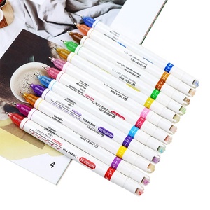 BECOL ชุดปากกาไฮไลท์ทรงโค้ง<span class=keywords><strong>12</strong></span>สี,ปากกาเน้นเส้นทรงโค้งปลายคู่ดีไซน์ใหม่ - Product Image 3