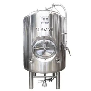 TIANTAI 2000 L high quality stainless steel pressured glycol jacket cylindrical bright beer serving tank microbrewery equipment