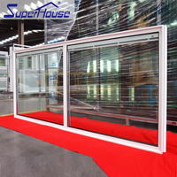 Ventanas de Aluminio Panorámicas de Gran Vista, Resistentes a Huracanes, de Vidrio Grande, Superhouse