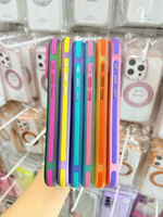 Funda Magnética con Soporte Integrado para iPhone 13 14 15 16 17 18 Pro Max, Diseño Multicolor en Contraste, Tacto Suave