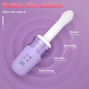 Juguete Sexual Femenino Telescópico con Control Remoto y Calefacción, Vibrador con Movimiento de Empuje, Estimulador de Punto G, Clítoris y Anal - Product Image 5