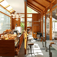 Vitrine de pâtisserie de luxe personnalisée d'usine pour boulangerie boulangerie Retail Shop design d'intérieur