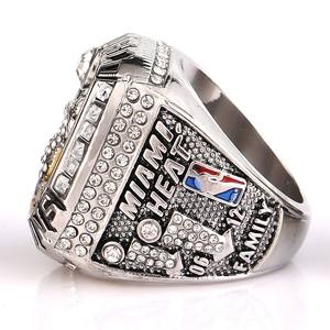 Bague de championnat de basket-ball Miami Heat James 2012, style européen et américain, en alliage plaqué argent, bijou tendance, cadeau pour homme, vente en gros - Product Image 3