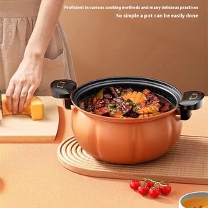 Casserole à micro-pression multifonctionnelle à double oreilles antiadhésive <span class=keywords><strong>de</strong></span> 28 cm, casserole à soupe ménagère, casseroles à micro-pression en fonte - Product Image 4