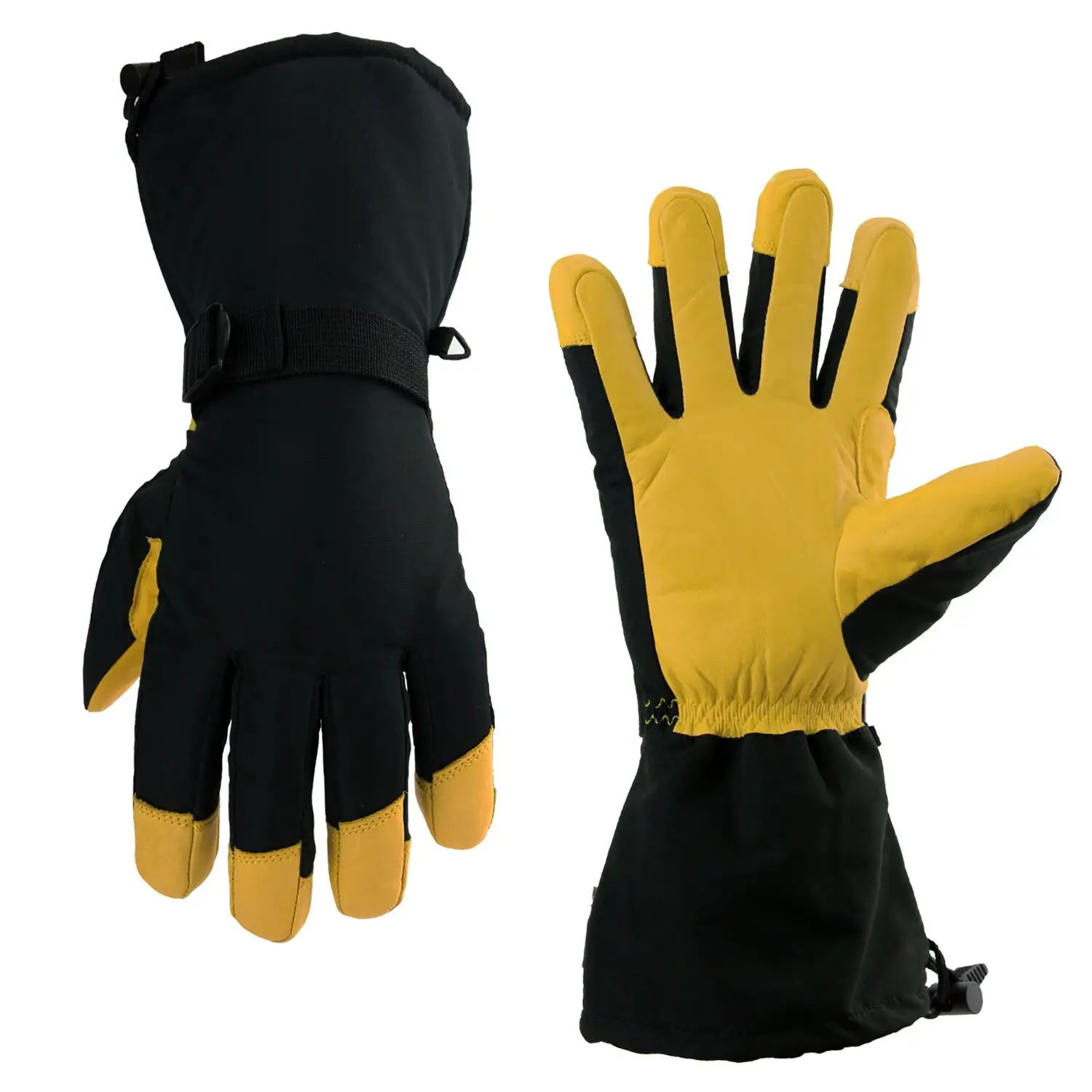 Ozero Winter Ski Snow And Snowboard Gloves Guantes De Nieve Leather Logo