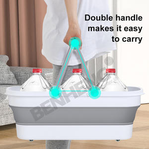 BENHENG Ahorro de espacio Pequeño <span class=keywords><strong>cubo</strong></span> <span class=keywords><strong>plegable</strong></span> Pesca Camping Lavado de autos Jardín <span class=keywords><strong>Cubo</strong></span> <span class=keywords><strong>plegable</strong></span> de plástico - Product Image 6