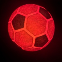 Ballon de football lumineux personnalisé en feutre avec lumières LED RGB rechargeables, idéal pour l'entraînement et les cadeaux de club