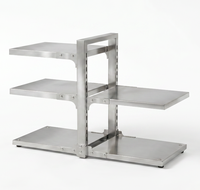 Étagère à casseroles moderne en acier inoxydable robuste, multi-niveaux, anti-basculement, résistante à la rouille, pour ustensiles de cuisine