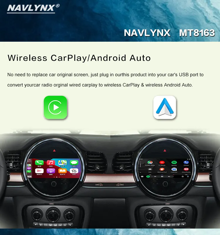 ApplePie Lite אנדרואיד אלחוטי carplay חבר והפעל מתאם אלחוטי אוניברסלי אנדרואיד אוטומטי carplay ai מולטימדיה תיבת הפעלה לרכב