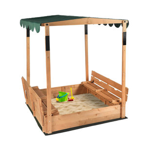 Grand <span class=keywords><strong>bac</strong></span> à <span class=keywords><strong>sable</strong></span> <span class=keywords><strong>en</strong></span> bois pour enfants avec couvercle <span class=keywords><strong>bac</strong></span> à <span class=keywords><strong>sable</strong></span> extérieur pour enfants avec housse de protection contre le <span class=keywords><strong>sable</strong></span> banquettes pliables et revêtement inférieur - Product Image 1