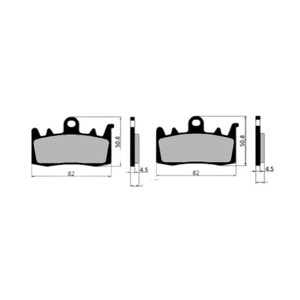 Pièces de moto HF H0060 Système de freinage Plaquette de frein à disque ZX6R ZX600 <span class=keywords><strong>ZX9R</strong></span> ZX636 ZRX1200 - Product Image 2