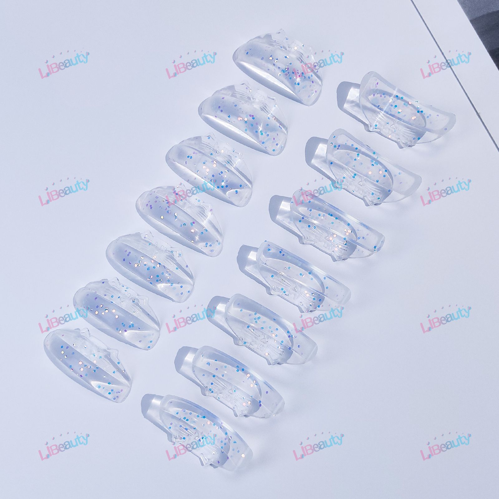 Glittet transparente