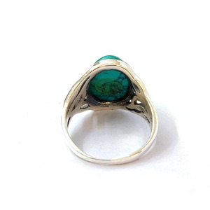 Anillo de Turquesa, Anillo de Plata de Ley 925 con Piedra Preciosa, Colección Hecha a Mano, Anillos Finos, Joyería de Plata, Precio al por Mayor - Product Image 3