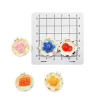 Jolie assiette jouet comestible pour chat, accessoires en résine, colle crème DIY, pinces à cheveux faites à la main, matériaux de décoration pour coques de téléphone, vente en gros