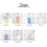 Porte-encens en acrylique Iridescent, personnalisés, hologramme, prises brûleur de rangs, plaque en plexiglas coloré