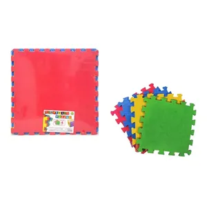 Tapis de puzzle 60x60 cm, tapis de jeu monocolores pour enfants, protection du sol - Product Image 1