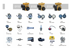 Bộ lọc không khí bìa cho Máy Phát Điện Xăng EH12 kim loại xăng bộ phận động cơ mà không cần bộ lọc yếu tố - Product Image 3