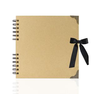 ألبوم قصاصات مخصص 8 "x 8" كتاب قصاصات 180 جم/متر مربع ورق كرافت (60 صفحة) لوازم فنية للحرف اليدوية كتب الضيوف - Product Image 1