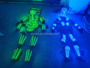 Costume de <span class=keywords><strong>robot</strong></span> lumineux pour scène et fête Performance porter Costume de <span class=keywords><strong>robot</strong></span> de danse LED à changement de couleur pour boîte de nuit - Product Image 2