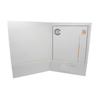 Carpeta de Presentación de Papel Elegante, Personalizada, Económica y de Precisión, con Ranura para Tarjetas, Impresión UV, para Negocios
