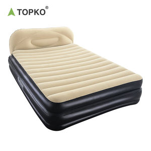 Cama doble inflable de PVC de alta calidad TOPKO, cama de colchón de aire inflable portátil para interiores y exteriores - Product Image 6