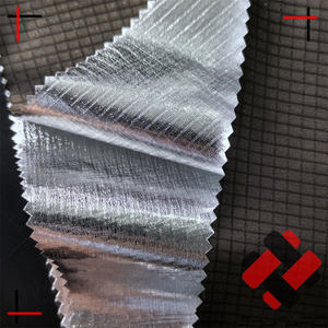 Tela de manta de emergencia aislada reflectante de calor recubierta de plata brillante Ripstop de nailon 15D de peso ultraligero - Product Image 3