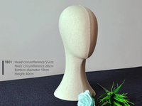 Maniquí de Alta Gama para Exhibición de Pelucas y Ropa, con Cabeza y Postura de Pie, para Tiendas de Ropa, para Hombres y Mujeres