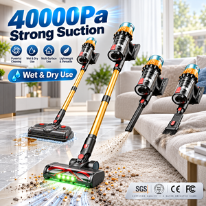 40000Pa Cordless Wet Dry Vacuum Cleaner 2 in 1 Stick Vacuum and Mop Powerful Handheld Vacuum for Home Floor Cleaning - Product Image 1