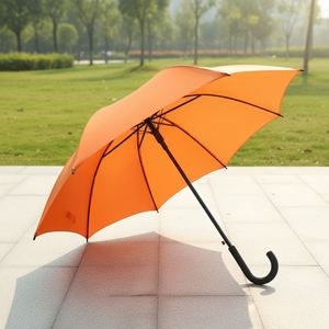 <b>Windproof</b> Waterproof Pongee Fabric Plastic Tips Uv protection Colorful Handle Golf <b>Umbrella</b> for Sale - Product Image 3