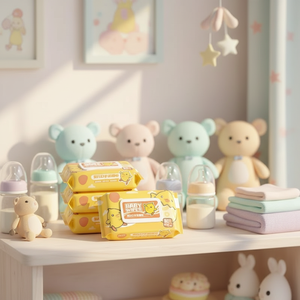 Muestras Gratis de Toallitas Húmedas para Bebés OEM, 80 Piezas con Tapa, para Recién Nacidos, Manos, Boca, Trasero, Pequeñas, Desechables, Sin Perfume, Portátiles, de Papel, para Mascotas - Product Image 2