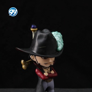 8 piezas de una pieza figura de dibujos animados de Anime Ace Hancock <span class=keywords><strong>Blackbeard</strong></span> Jinbe Mihawk Doffy muñeca estatua de juguete - Product Image 3