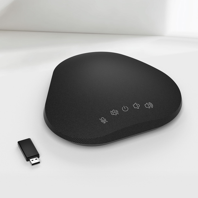 Wireless 5.8g Omnidirectional USB Audio Conferencing Speaker for Online Meetings Music Soundbar for Conference Speakerphone