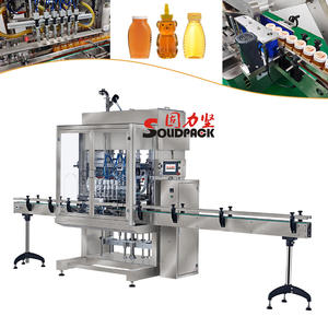 Remplisseur de piston pneumatique à 4 têtes solide, avec trémie chauffante, pour miel pur - Product Image 3