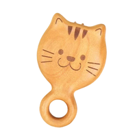 Peigne à coussin d'air en bois en forme de chat, avec tête pour brosser les poils, vente en gros du fabricant. Peigne à air portable pour la maison