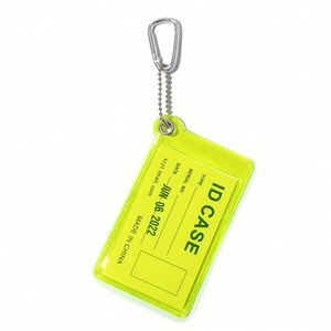 Custom Soft PVC <b>ID</b> Name Badge Card <b>Holder</b> with Fashionable Keychain Strap - Product Image 4