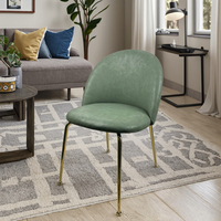 Chaise de salle à manger en velours, style européen, vente directe fabricant, siège moelleux, chaise de loisirs pour salle à manger