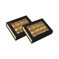 Runde Wasserdichte Hochwertige Schokoladen-Geschenkbox mit Schaumstoffeinlage, Goldband-Prägung & Individueller Botschaftsaufdruck