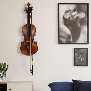 Soporte de pared para violín y <span class=keywords><strong>viola</strong></span> Work Well Home & Studio con gancho y soporte para arco - Product Image 4