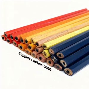 Crayon de charpentier standard HB personnalisé, carré géant de 24 cm, en matériau de construction plat - Product Image 2